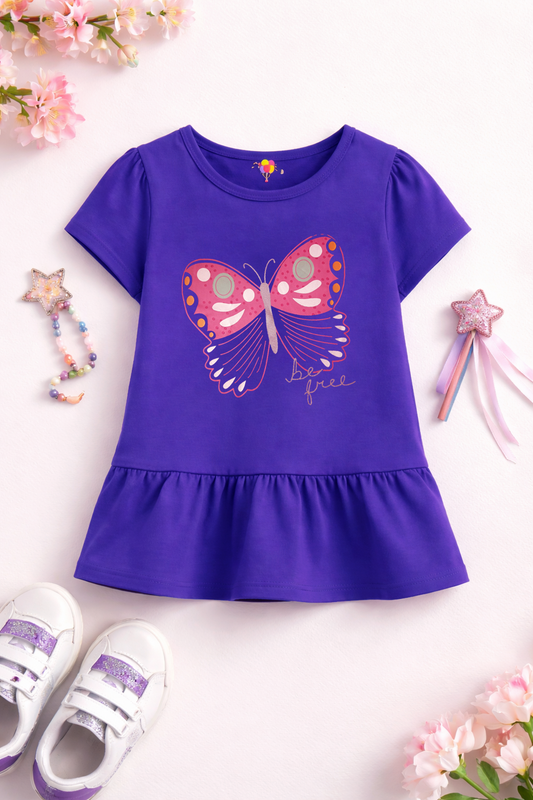 Butterfly summer Kids Frock