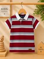 Bold Maroon Cotton Polo