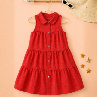 Redish Bloom Kids Girls Frock