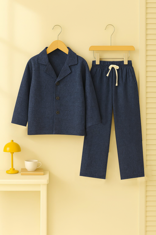 Bluish kids shirt & trouser