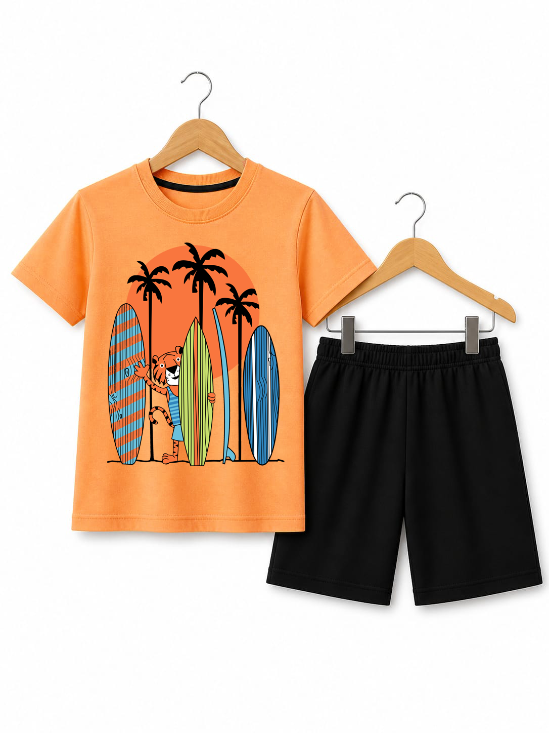 Beach trees kids summer t shirt & shorts
