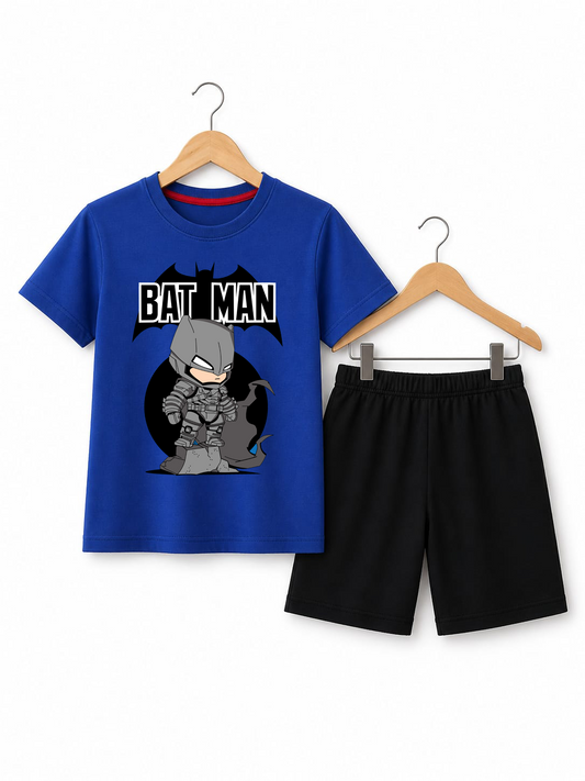 Blue batman kids summer t shirt & shorts