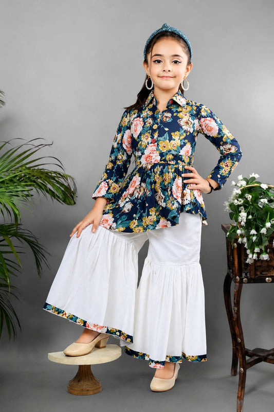 Bluebell Floral Sharara Set