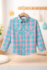 Candy Sky boys check casual full saleeves shirt