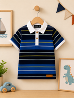 Ocean Blue Kids Cotton Polo