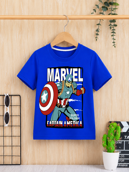 Captain marvel kids summer t-shirt