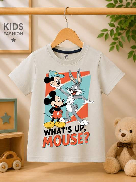 Whats up mouse kids summer t-shirt