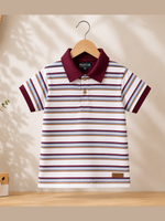 Cool Stripe Summer Polo Shirt